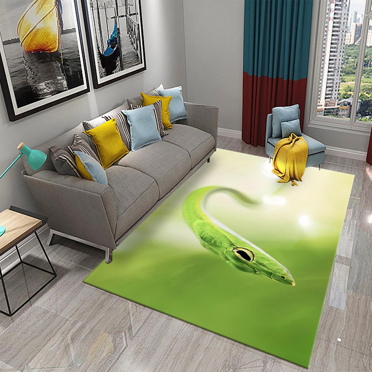 

3D Snake Carpet for Bedroom Floor Mat Living Room Coffee Table Carpet Animal Pattern Mats Bathroom Rug Entrance Non-Slip Mats 40x60cm 16x24 inch