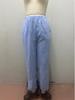 Women's Cotton-Linen Trousers: Solid Color, Casual, Side Pocket with Hollow Button Detail for Spring and Autumn