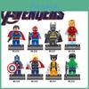 High-quality Abs Plastic Avengers Superhero Building Blocks 8 Different Characters In One Set