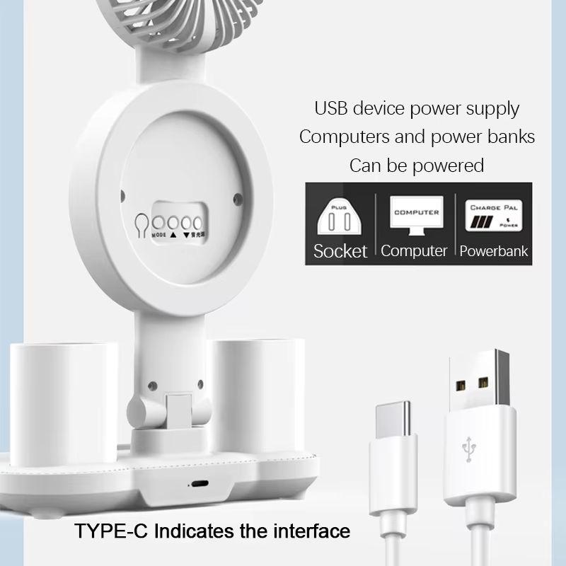 Clock Date Display Rechargeable LED Table Lamp with Clock Display Night Light & Reading Light for Home & Study Desk