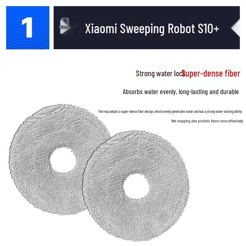 Xiaomi S10+/X10+/L10s Ultra Robot Vacuum Accessories: Main Brush, Filter, Mop Cloth, Dust Bag