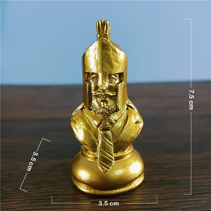 Black & White International Chess Figurines Statue Chess Pieces Board Games Accessories Home Decor Chessmen Ornaments