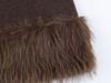 European & American Women's Fashion Faux Fur Patchwork Knit Jacket