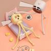 Cartoon Octopus Desk Lamp with Phone Stand Warm Glow Night Light DIY Poseable Decor Unique Funny Gift for Kids Adults