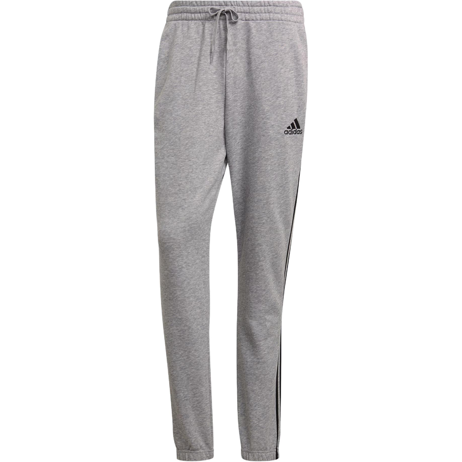 

Adidas Performance Essentials Solid Color Drawstring Cuffed Jogging Pants Men Bottoms Gray GK9001 L