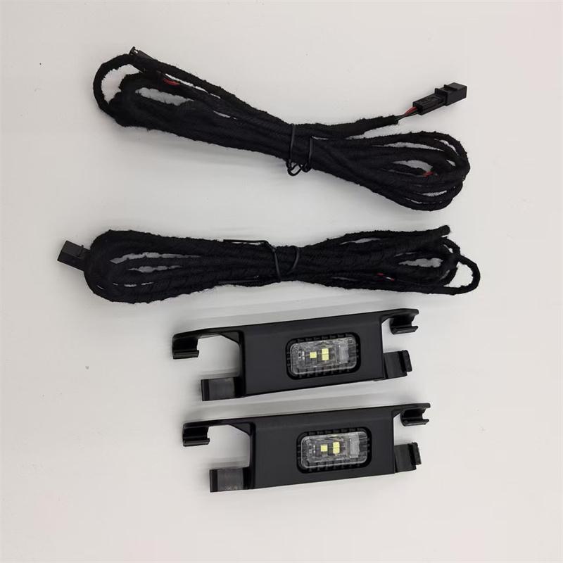 LED Footwell Lighting + Cable Rear set for T-ROC Jetta Polo T-Cross Enyaq 2pcs Car Rear Foot