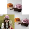 Vintage Korean Embroidered Baseball Cap With Adjustable Fit For Spring Summer Casual Wear