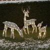Lighted Christmas Reindeer Water Resistant Light Up Decoration for Garden Outdoor Standing Elk Ornament for Yard Lawn Battery
