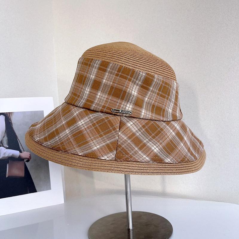 

Japanese Linen Towel Patchwork Stylish Summer Beach Hat Women Versatile Comfortable Sun Hat Outdoor Vacation Fishing Hat 56-58CM