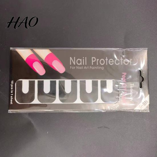 U-shape Nail Peel Off Tape Spill Proof Manicure Disposable Accessories Polish Protector for Women U-Shape