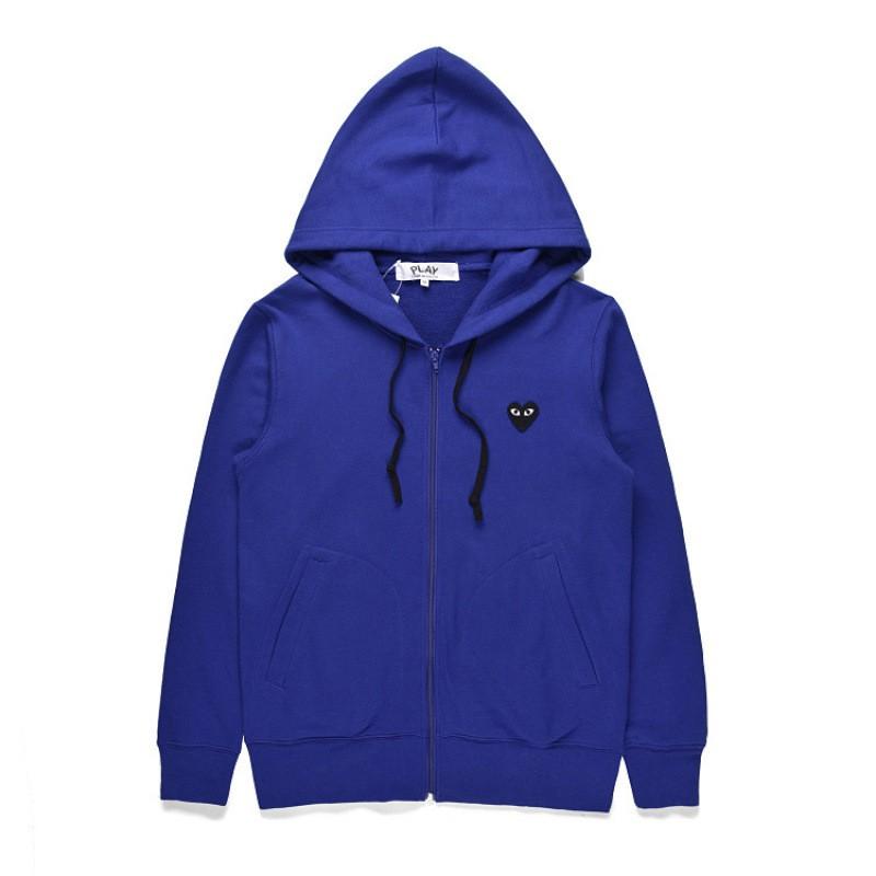 Siyah Kalp Baskılı Kapüşonlu Sweatshirt Kadın Erkek Sonbahar Kış Bol Kesim Cepli Pamuklu Kazak