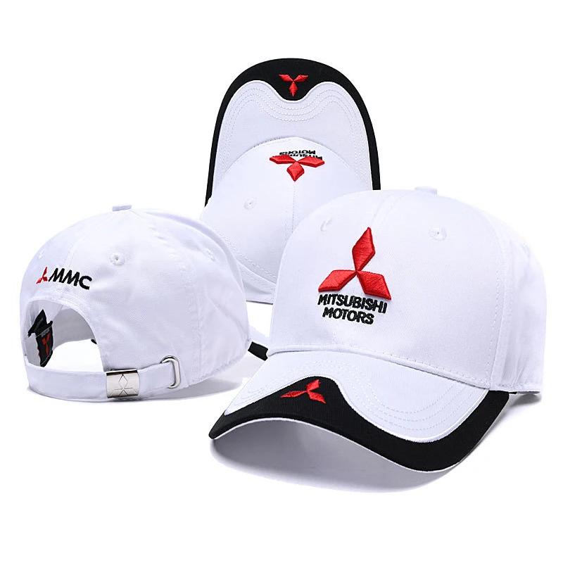 Embroidery Cotton Baseball Cap Outdoor Hat for Mitsubishi Outlander L200 ASX Lancer 9 10 Mirage Ralliart Pajero Triton Eclipse