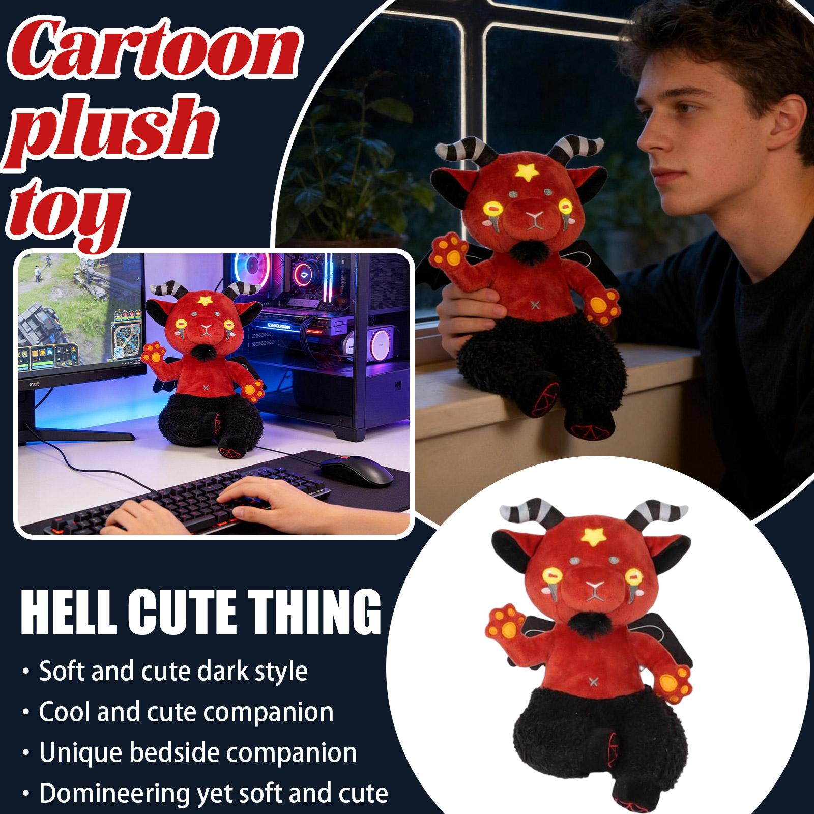 

Плюшева лялька, іграшка в подарунок, мультфільм, дитяча ганчіркова лялька, дитяча подушка в подарунок One Size червоний