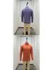 New Men's Autumn V-Neck Long Sleeve Plush Zipper Casual Polo Shirt
