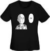 Funny Women's Short Sleeve T-Shirts with One Punch Man Saitama OK Shirt for Women