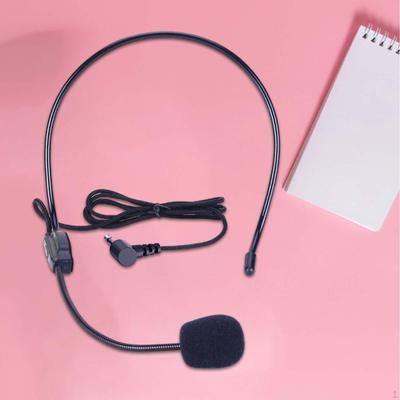 Wired Microphone Headset Mic Head Mounted Multipurpose Systems Volume Amplifier for