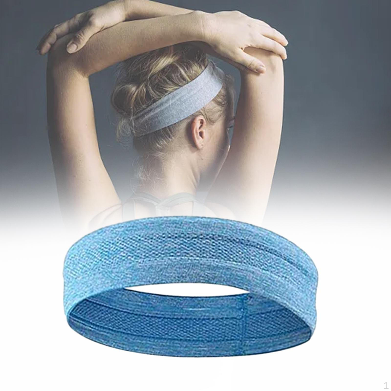 

Спортивные повязки на голову, мужская повязка на голову для выступлений, женская нескользящая повязка на голову для тренировок, йога синий