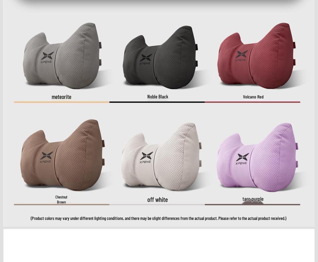 Car Neck & Lumbar Support Cushion for Xiaopeng G3/G6/G7/G9/P5/P7/X9/MONAM03