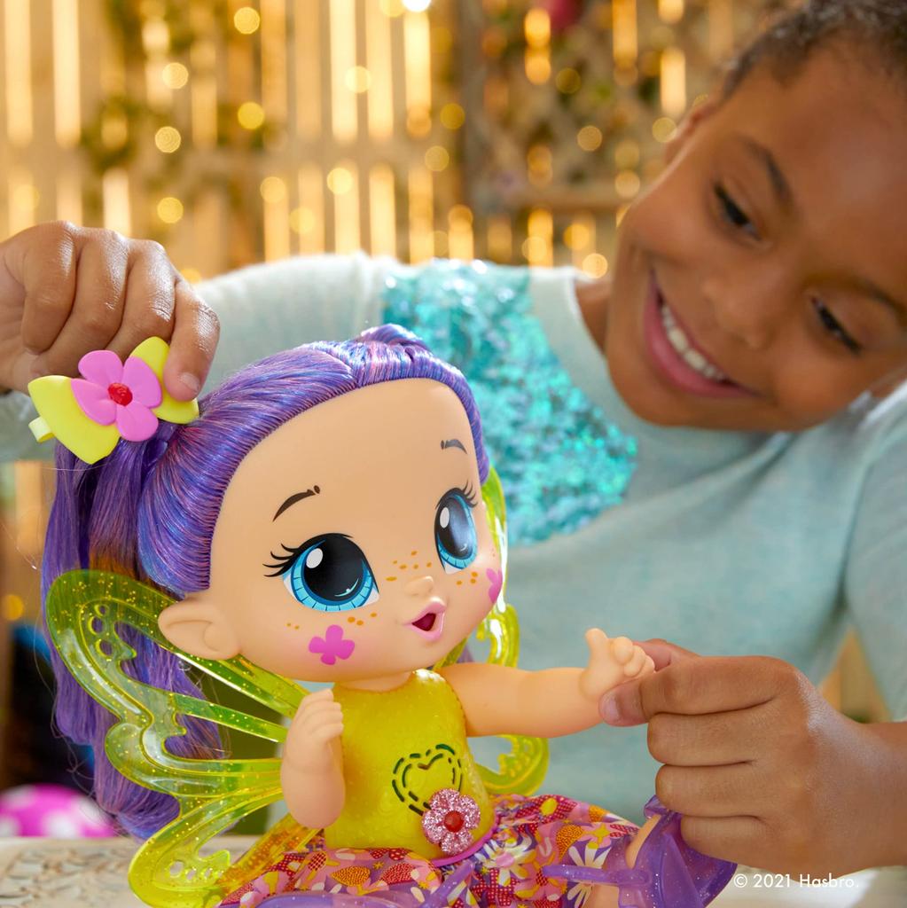 Hasbro Baby Alive GloPixies Siena Sparkle F2593, a 10.5-inch interactive, electric, glow-in-the-dark doll for ages 3 and up. Authentic.