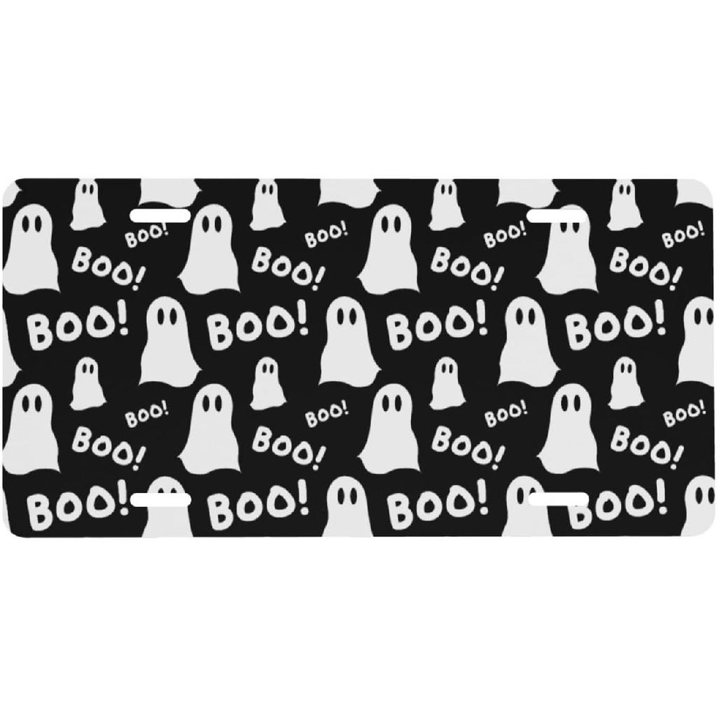 Flower Floral Front License Plate for Women Car Vanity Plates Decorative Aluminum Metal Cute Novelty License Plate Cover for Men 6x12 Inch (4 Holes)