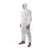 3M 4515 White Breathable Coverall with Hood, Protective Suit for Spray Painting, Pesticide Application, Lab Use, and Dust Protection.