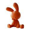 3D-Printed Cute Thinking Rabbit Ornament with Non-Slip Base Matte Finish Funny Rabbit Figurines for Car Accessories Home Office Desk Decor
