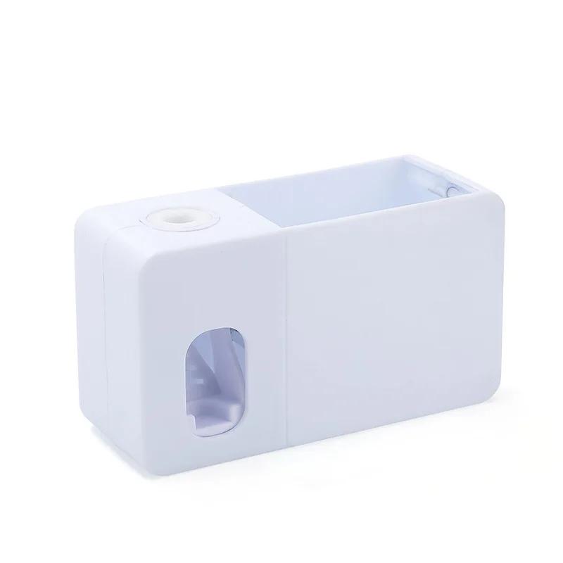 2 In 1 Automatic Toothpaste Dispenser With Toothbrush Holder Wall Mount Tooth Paste Squeezer Bath Organizer Bathroom Accessories