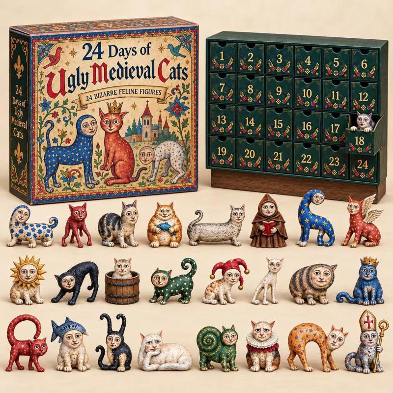 24 Days Highland Cow Magic Advent Calendar Cute Animal Countdown Gift Holiday