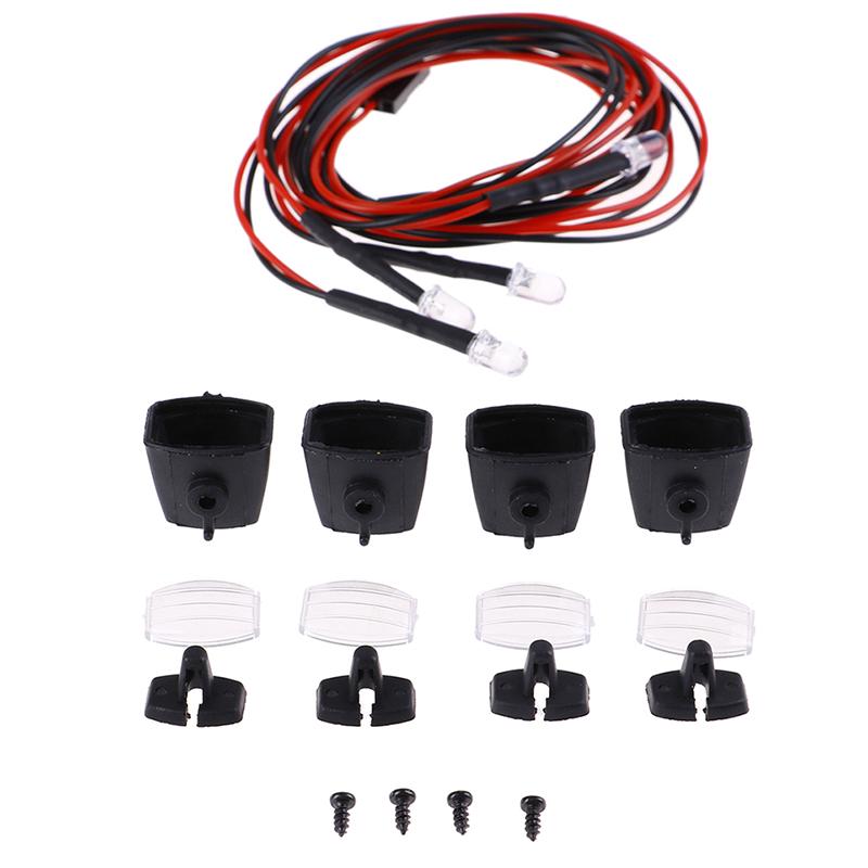 4Pcs Led Spotlight Roof Light Lampshade For 1/10 Rc Crawler Car Axial Scx10