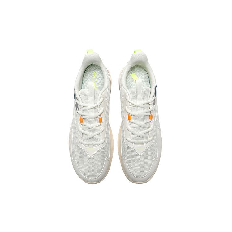 Anta Running Series Durable Shock Absorption Low Top Running Shoes Men Sneakers White Gray Blue 912235527-2