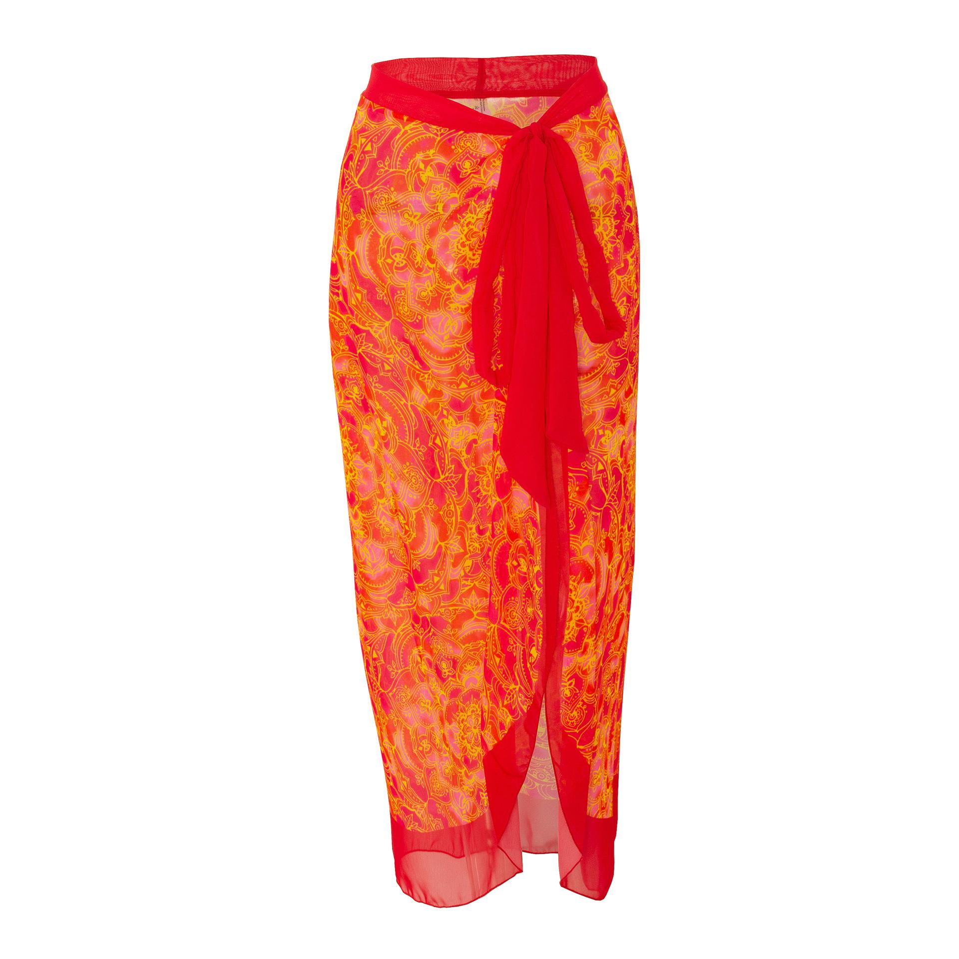 

Новый сексуальный цельный купальник для женщин, бикини, шифоновая юбка с оборками и принтом, купальник XL