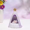 Lamp Night Warm Light Battery Powered Cartoon Cute Sleeping Shaped Girl