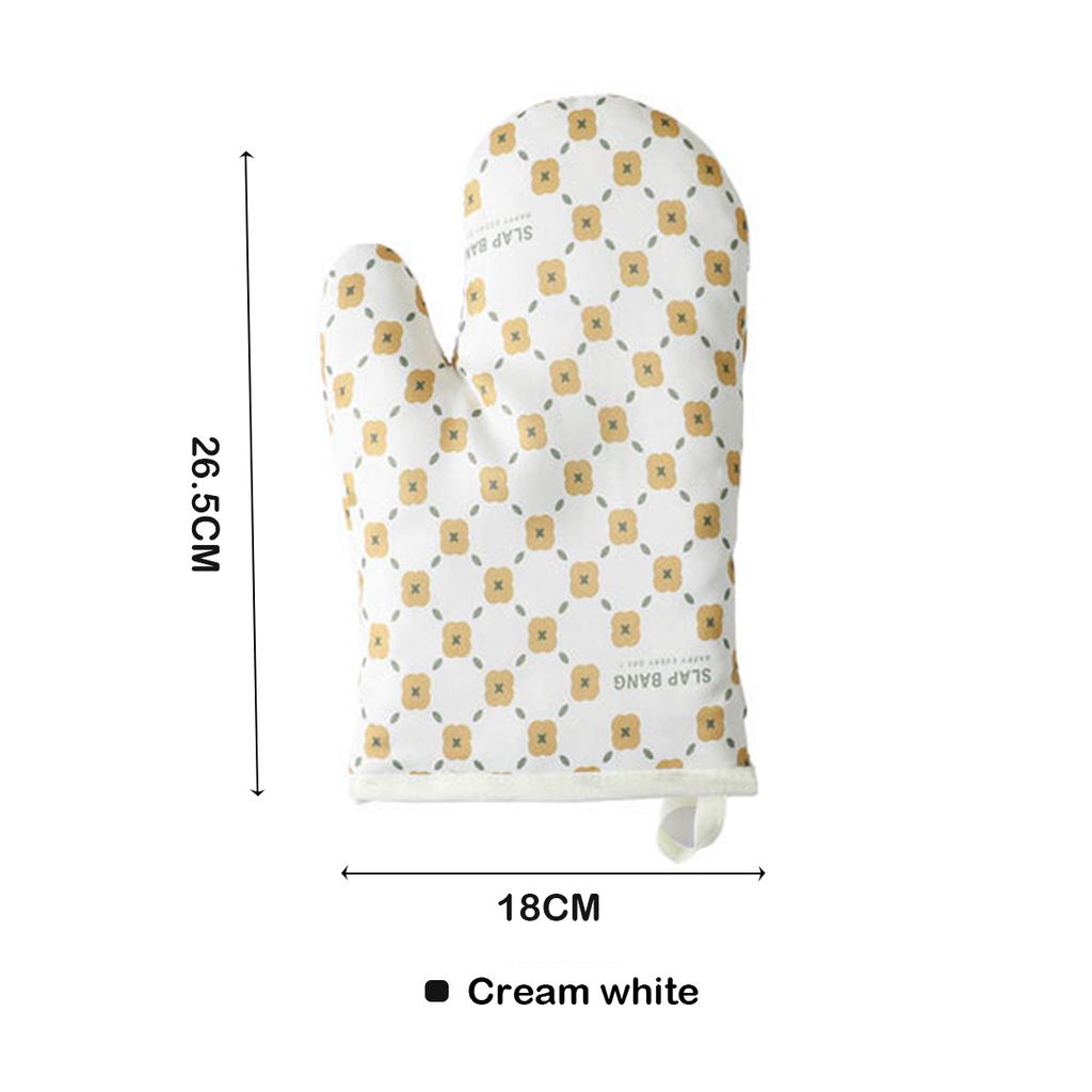 Thickened Heat Insulation Anti-scald Gloves Kitchen Oven Baking High Temperature Resistant Silicone Hand Clip Kitchen Supplies