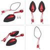 Rearview Mirror, Impact Resistant Motorcycle Mirror 2 Pcs/Set for Motorcycle (Red)