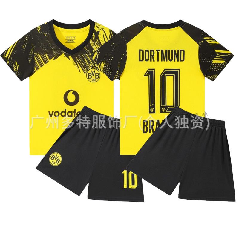 2 New children's football jersey set Boys and girls games game jersey Kindergarten performance jersey jersey