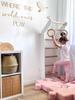 Wall Gym Kids Home Gym Children Wall Bars Wooden Climbing Frame Gym Rings Indoor Playground Toddler White