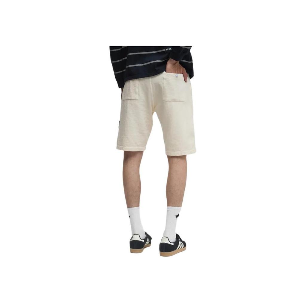 STONE ISLAND Plain Badge Drawstring Casual Shorts Men Shorts Off-White K1S156200009S0060-V0193