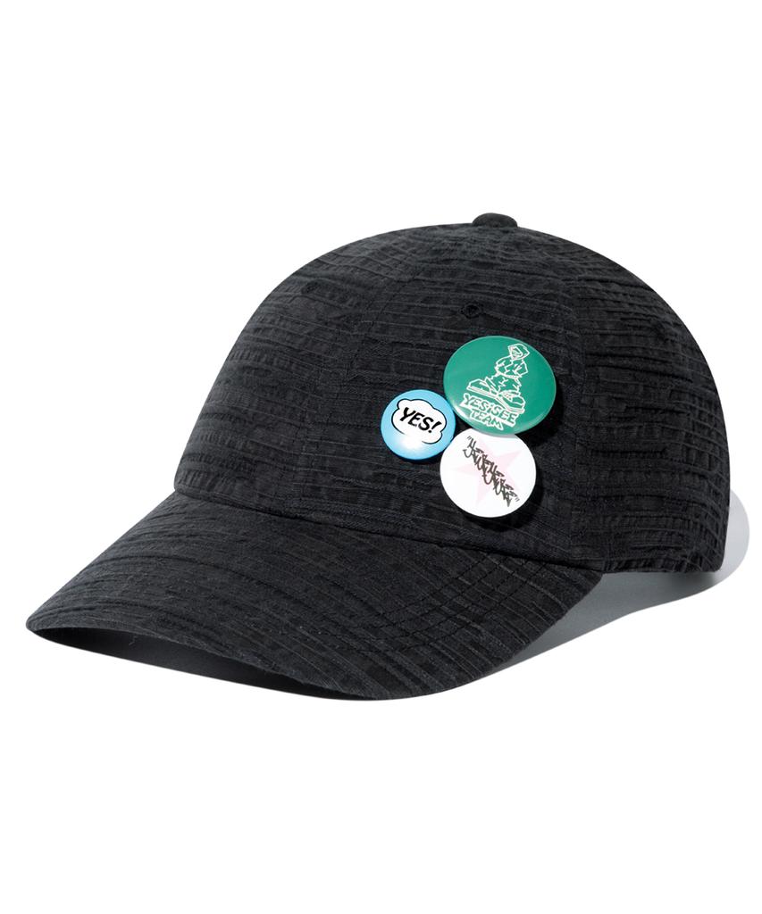 YESEYESEE Y.E.S Pin Cap Black