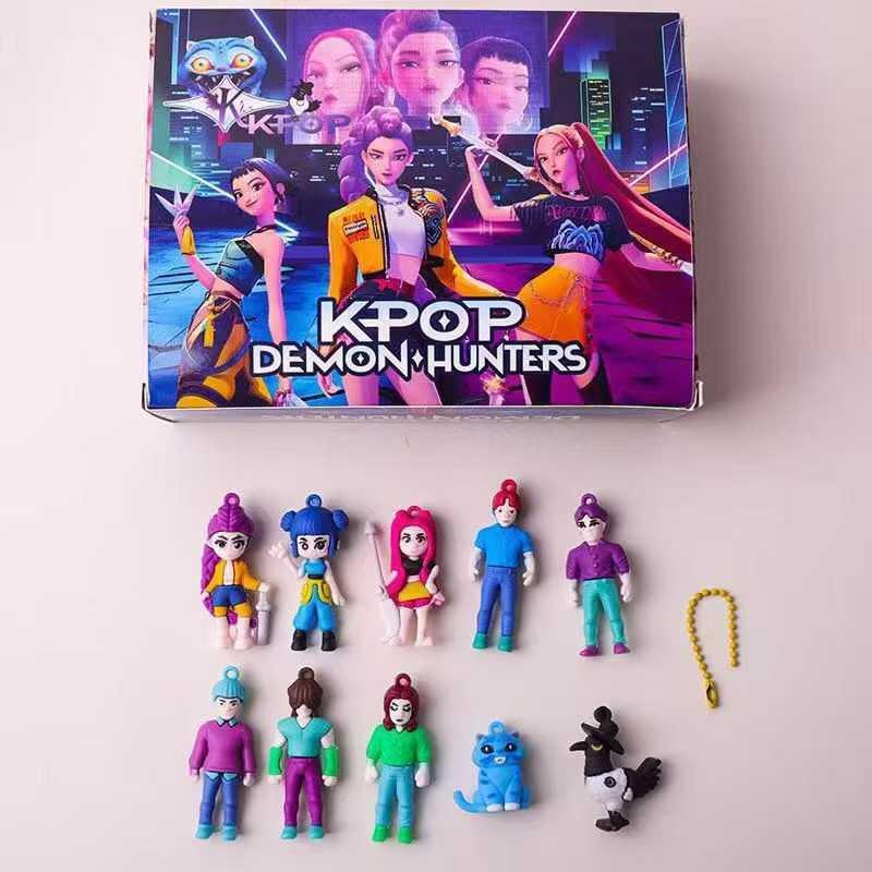 3D Type Kpop Demon Hunters Advent Calendar K Pop HUNTR/X Rumi Zoey Mira Christmas Countdown Advent Calendar 12 Days Gift For Kid