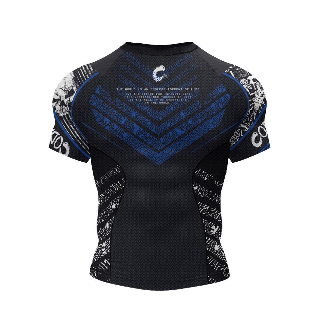 Men's Quick-Dry Breathable Running Print T-Shirt