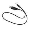 1x DIN 5 Pin Din MIDI Male Plug To 3.5mm Male Stereo Jack Audio Cable 50cm Long