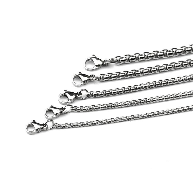 European & American Jewelry Chains: Men's & Women's Thick Chains, Sweater Chains, Snake Bone, Titanium Steel, Square Pearl, Popular Styles.