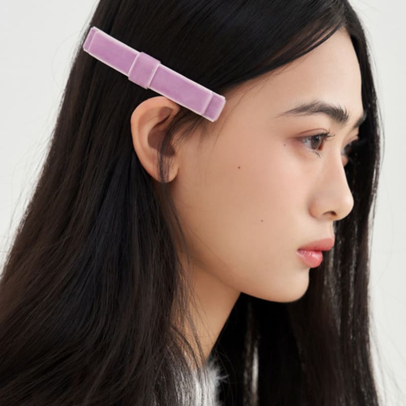 FANTASTIC PLANET flat velvet ribbon hair pin (3colors)