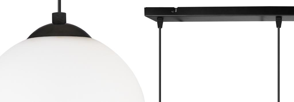 CEILING HANGING LAMP STRIP BALL BLACK LED 15cm