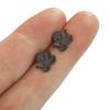 Kinitial Laser carved fashionable stainless steel earrings Octopus study earings, sea life study Whimsical anniversary gift