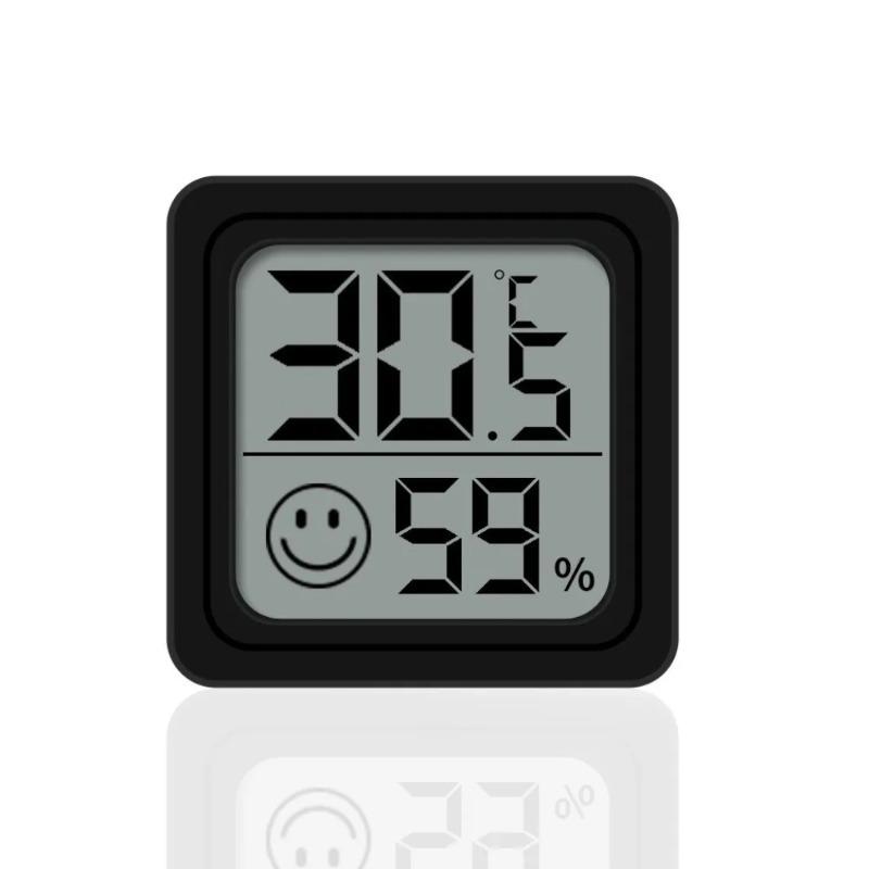 Mini Digital Temperature Humidity Meter Household Indoor Portable Thermometer Hygrometer for Bedroom Office Living Room Greenhouse Pet Box Daily Use