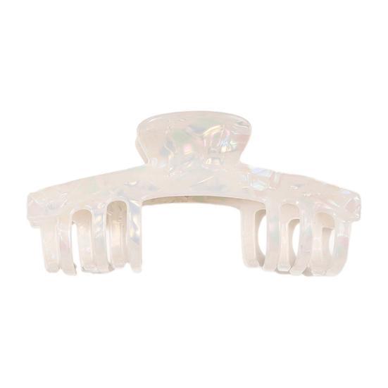 

Hair Claw Hollow Design Anti-slip Teeth Back Head Shower Clip Lightweight Medium Size Shark Hair Claw Versatile Hair Accessory белый