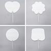 WTEMPO Heat Sublimation Handheld Blank Fans DIY Double-sided Painted Fans for Summer Outdoor Activity Party Decor Fans for Wedding Birthday Christmas