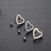 1PC Surgical Steel 14G CZ Reversed Bar Belly Button Ring Heart Navel Stud Piercing Ring Jewelry Sexy Umbilical Oreja Pircings