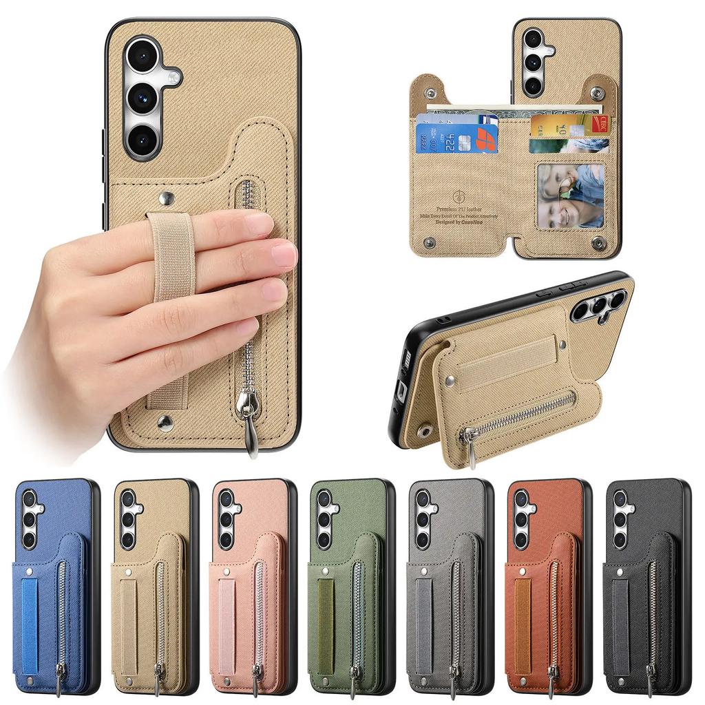 Geldbörse mit Kartenhalter Handyhülle Für Samsung Galaxy S25 S24 FE Edge S26 S23 Ultra S22 Plus A37 A57 A17 A07 A56 A55 A36 Hülle